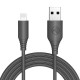 Καλώδιο φόρτισης και δεδομένων Tellur USB-A σε Lightning – 1 μέτρο σε μαύρο χρώμα