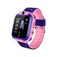 Παιδικό Ρολόι με GPS και Υποδοχή για Κάρτα SIM Χρώματος Ροζ Q12 SPM Q12-Pink