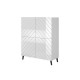 Βιτρίνα - Ντουλάπι CAMA MEBLE ABETO REG BI Λευκό 40x100.5x121.5 cm