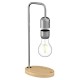 Designnest® Levitating Light Bulb |Table Lamp| Μαγνητικό αιωρούμενο επιτραπέζιο φωτιστικό (ασημί)