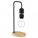 Designnest® Levitating Light Bulb |Table Lamp| Μαγνητικό αιωρούμενο επιτραπέζιο φωτιστικό (μαύρο)