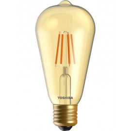 Λάμπα LED Toshiba ST64 E27 Filament Amber 4.5W 2200K