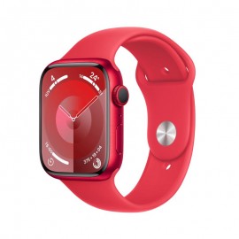 Apple Watch Series 9 GPS 45mm M/L Red Aluminum Case with Red Sport Band