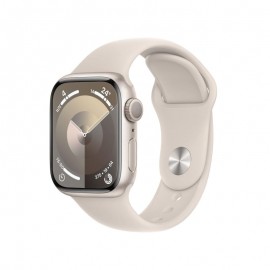 Apple Watch Series 9 GPS 41mm S/M Starlight Aluminum Case with Starlight Sport Band