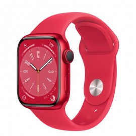 Apple Watch Series 8 GPS 41mm Aluminum Case Red with Product Red Sport Band