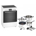 Set Κουζίνα Κεραμική Bosch HKR 39C220 + Μαγειρικά Σκεύη Tefal G713SB45 11τμχ