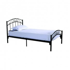 Κρεβάτι ZIZEL Μεταλλικό Sandy Black 208x91x87cm (200x90cm)