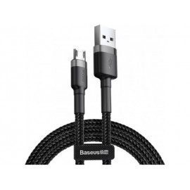 Data Cable Baseus Cafule Nylon Braided micro USB 1.5A 2m Grey Black
