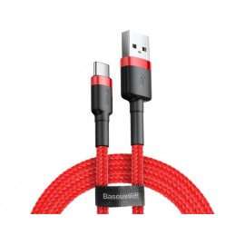 Data Cable Baseus Durable Nylon Braided USB-C QC3.0 2A 2.0m Red CATKLF-C09