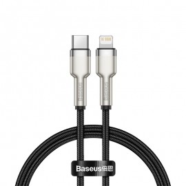 Data Cable Baseus USB-C to Lightning 0.25m Black
