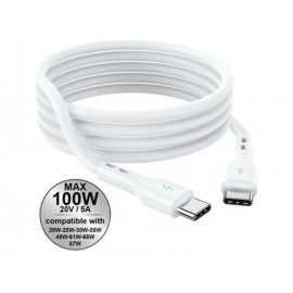 Data Cable Lamtech USB-C to USB-C 2m White