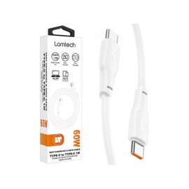Data Cable Lamtech USB-C to USB-C 1m White