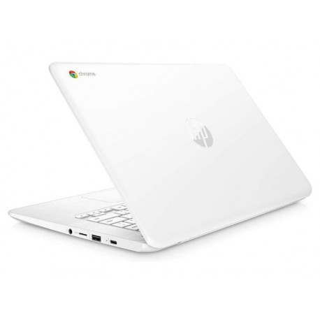 Factory Refurbished Laptop HP 14-CA030 14" 1366x768 N3350,4GB,16GB,Intel HD 500,ChromeOs,Snow White