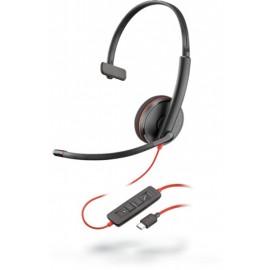 Headset Poly Blackwire C3210 Red